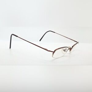 Seattle Brown Oval Half-Rim Sunglasses Frames Only